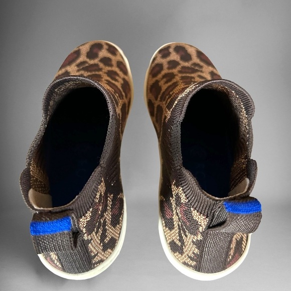 Rothy’s High Tops Leopard Print Denim Shoes - Picture 4 of 8
